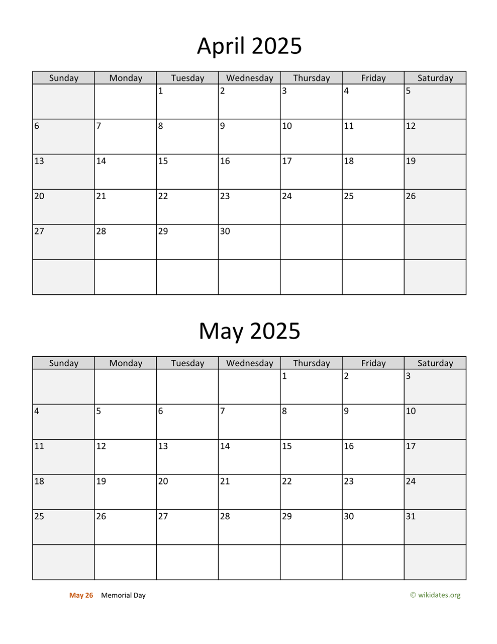 Free Printable Calendar 2025 May June July August