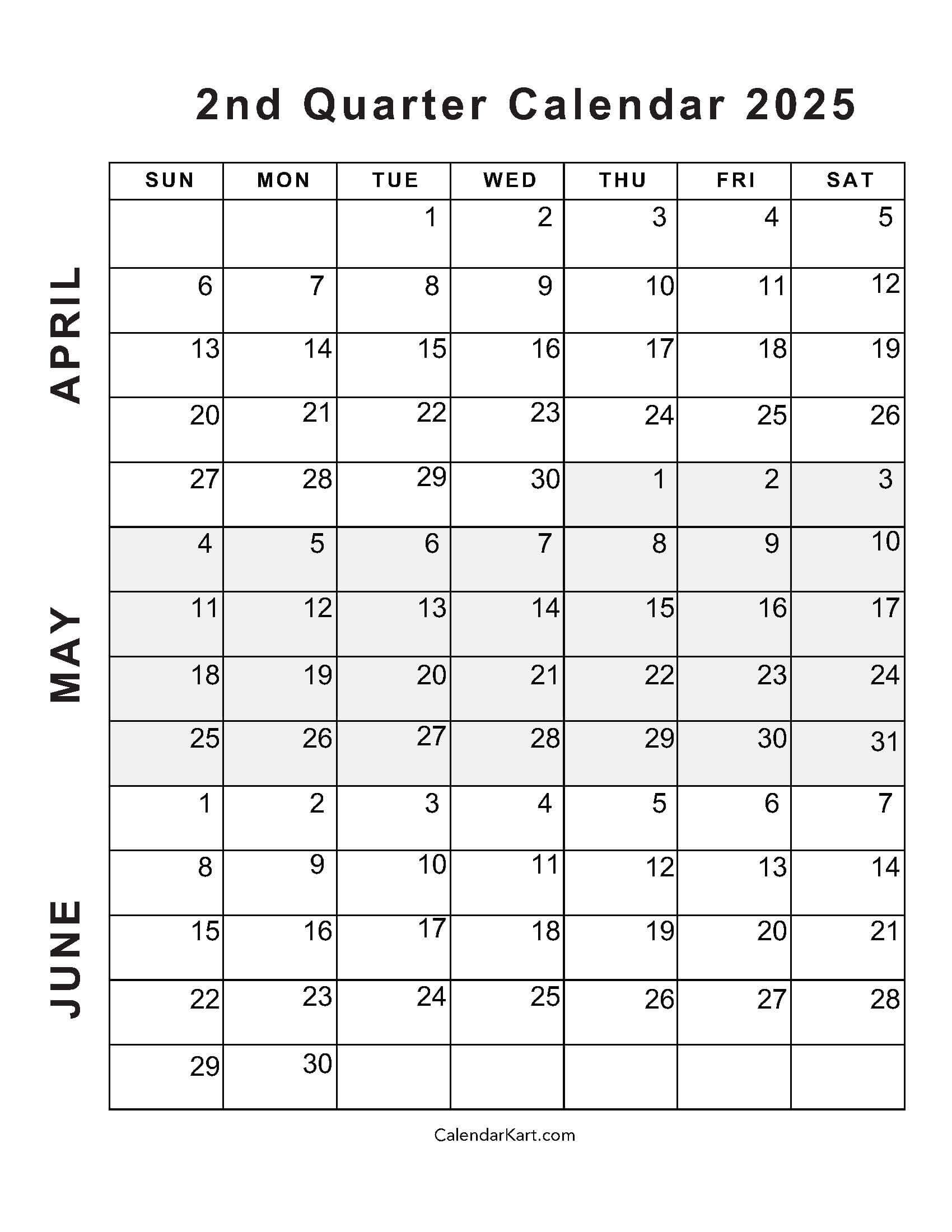 April To June 2025 Calendars Q2 Free Printables April To June 2025 Calendars Q2 Free Printables