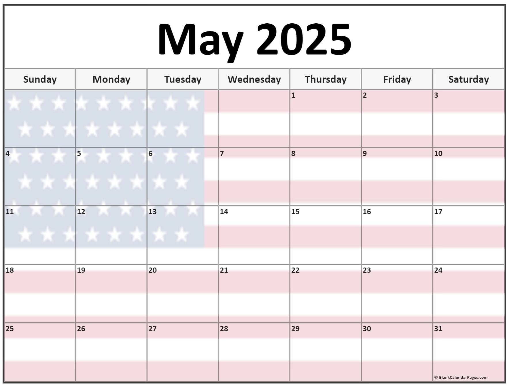 Collection Of May 2025 Photo Calendars With Image Filters 