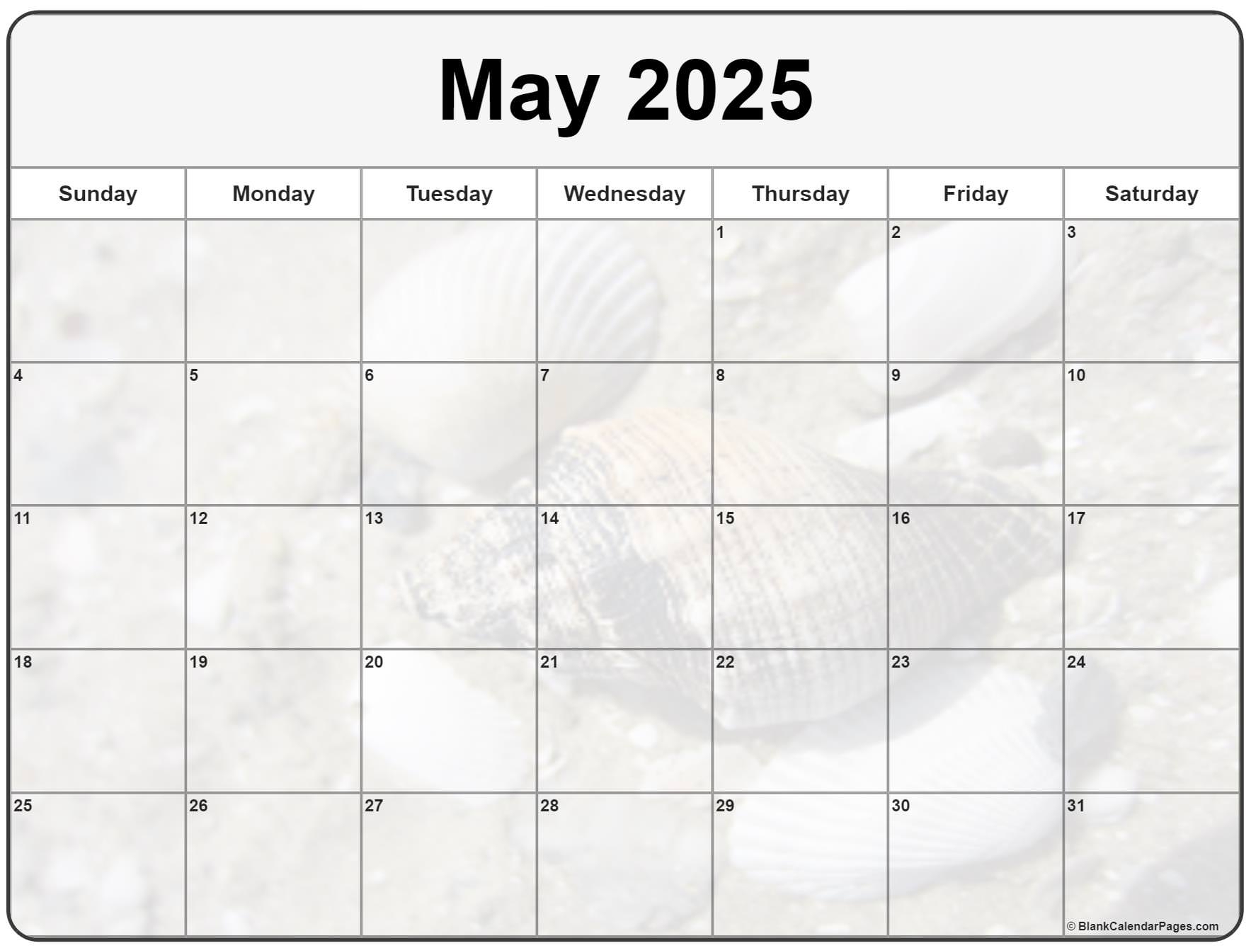 Collection Of May 2025 Photo Calendars With Image Filters 