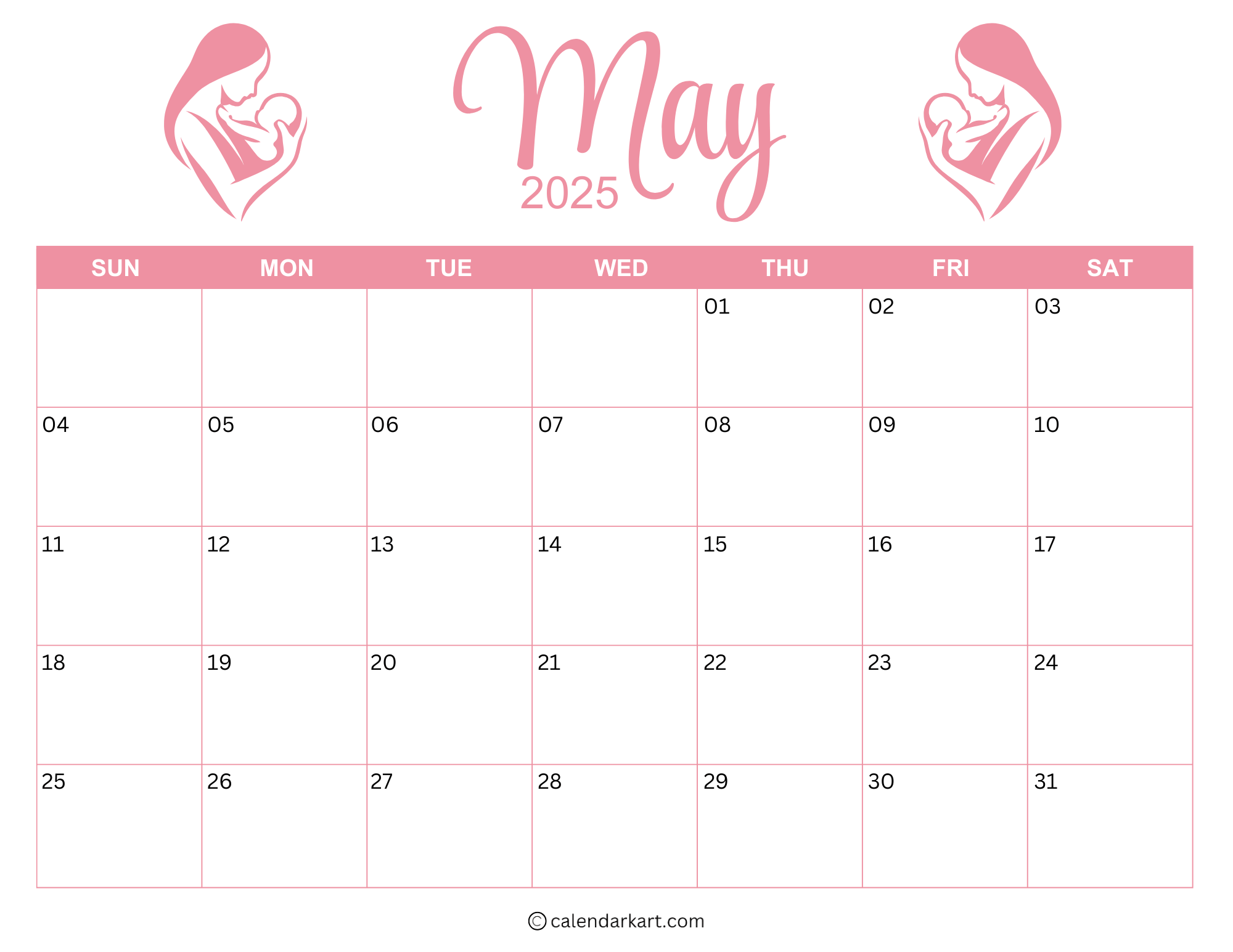 Cute May 2025 Calendars 8 Free Functional Templates