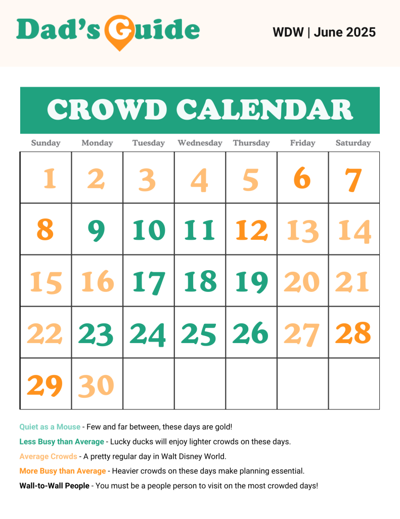 Disney World Crowd Calendars 2025 DadsGuidetoWDW