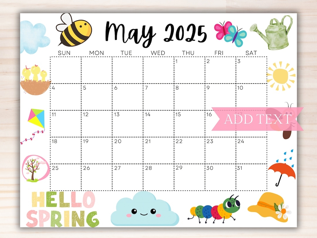 May 2025 Calendar May 2025 Calendar Printable