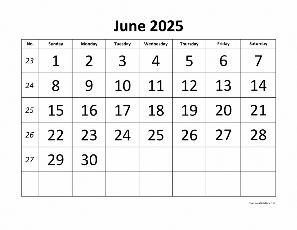 Free Download Printable June 2025 Calendar Large Font Design Holidays On Red Free Download Printable June 2025 Calendar Large Font Design Holidays On Red