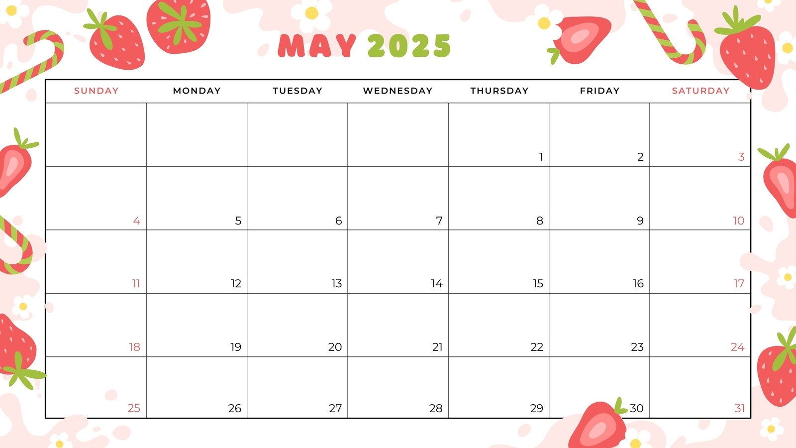 May 2025 Calendar Printable With Lines Cute May 2025 Calendar Printable With Lines Cute