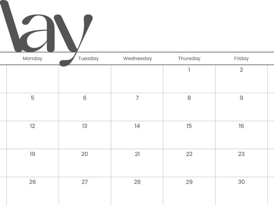 Free To Edit And Print May 2025 Calendar Templates Canva
