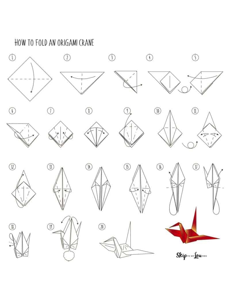 How To Make An Origami Crane Skip To My Lou