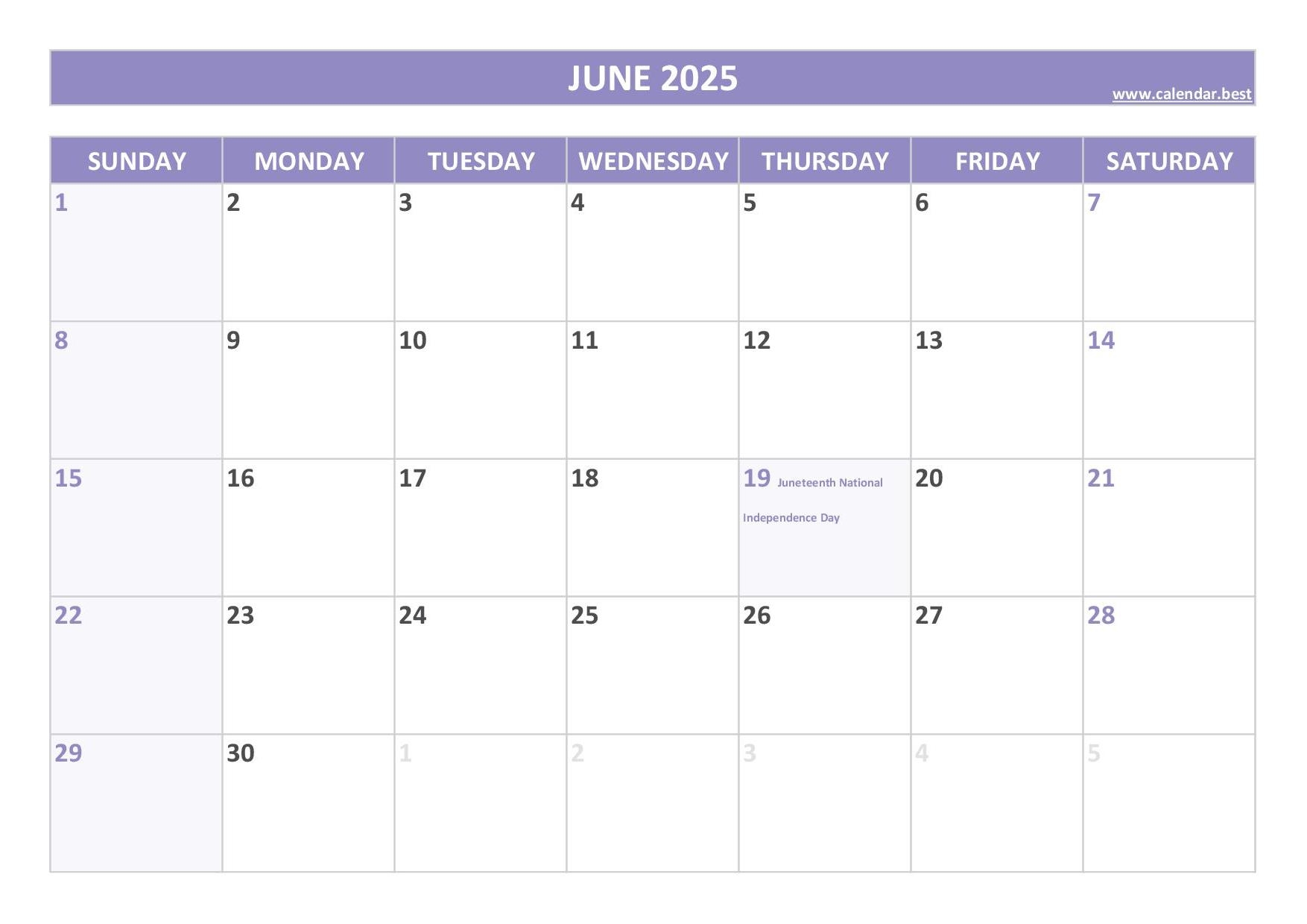 May June 2025 Calendar With Holidays May June 2025 Calendar With Holidays