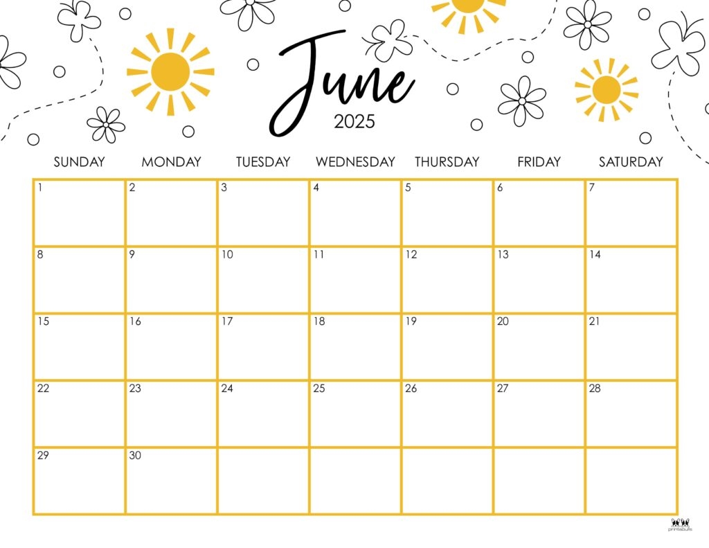 June 2025 Calendars 107 FREE Printables Printabulls June 2025 Calendars 107 FREE Printables Printabulls