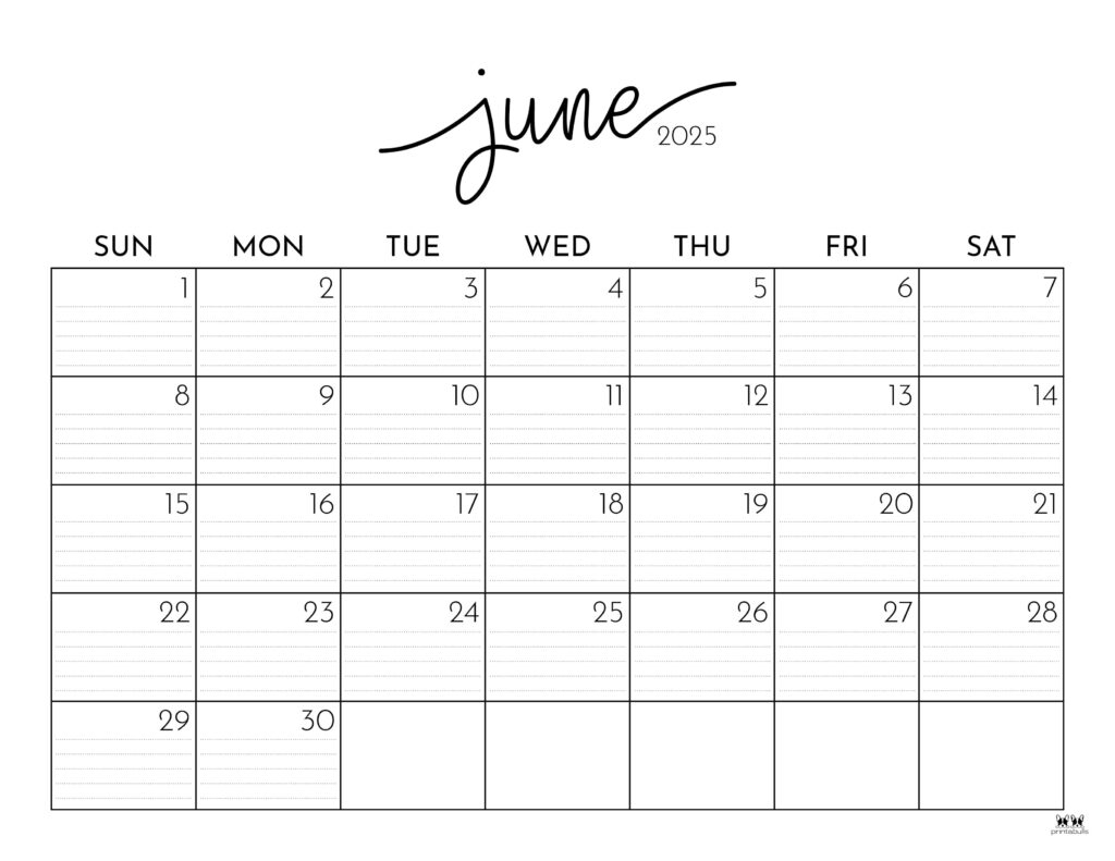 Free Printable June 2025 Calendar With Holidays Free Printable June 2025 Calendar With Holidays