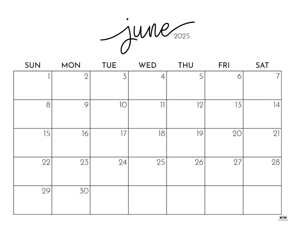 June 2025 Calendars 107 FREE Printables Printabulls June 2025 Calendars 107 FREE Printables Printabulls