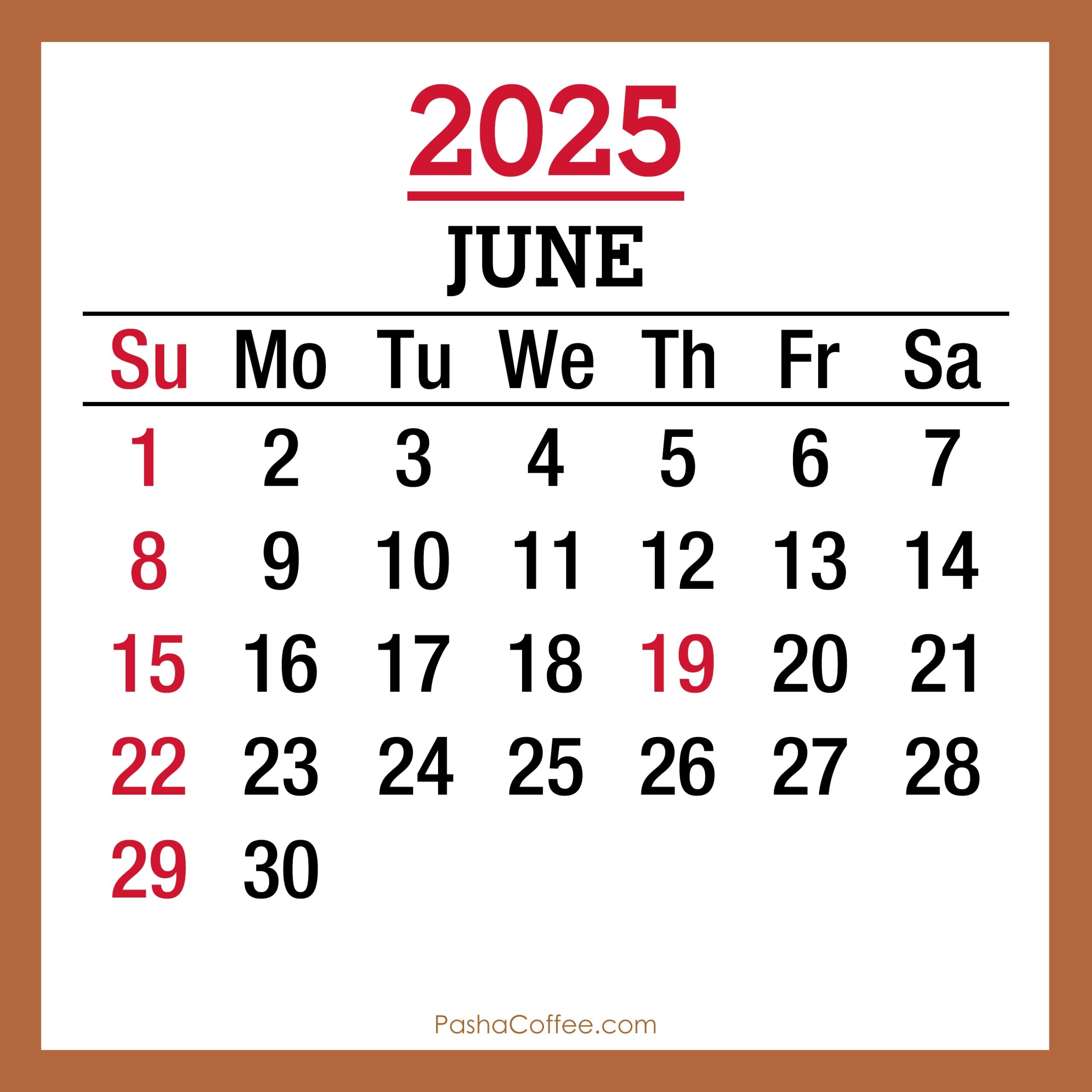 June 2025 Monthly Calendar With Holidays Printable Free Beige Sunday Start PashaCoffee June 2025 Monthly Calendar With Holidays Printable Free Beige Sunday Start PashaCoffee
