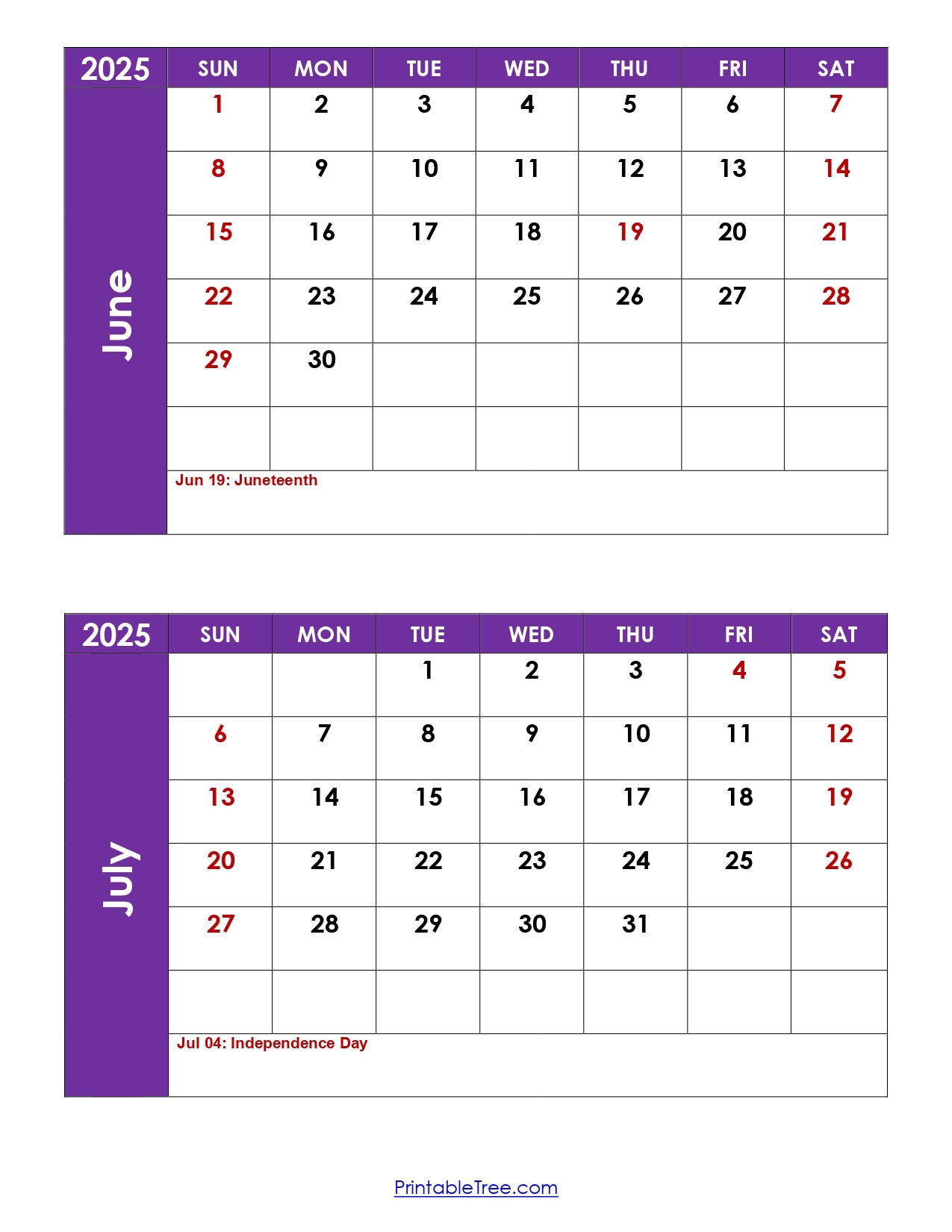 Calendar June And July 2025 Calendar June And July 2025