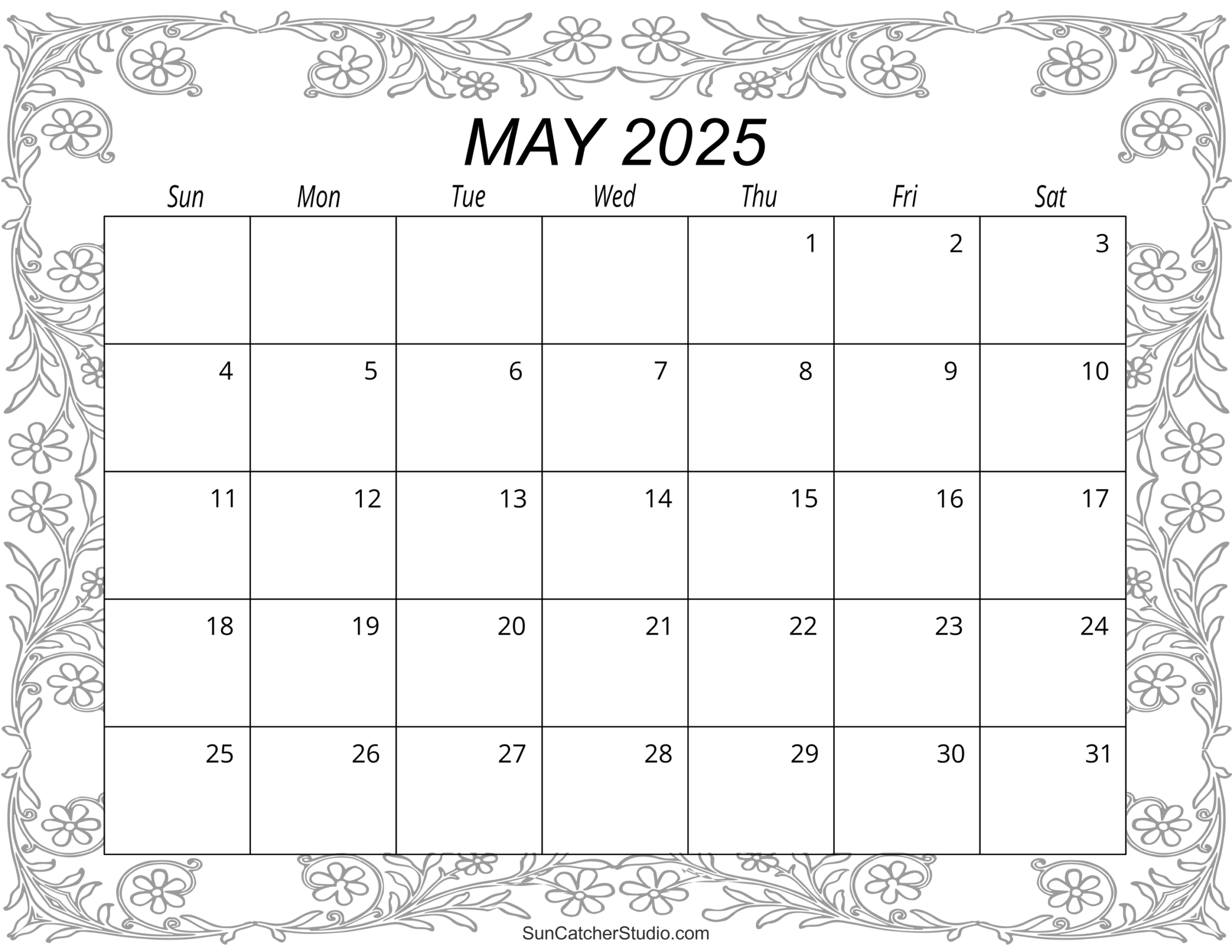 May 2025 Calendar Free Printable Free Printables Monograms Design Tools Patterns DIY Projects May 2025 Calendar Free Printable Free Printables Monograms Design Tools Patterns DIY Projects
