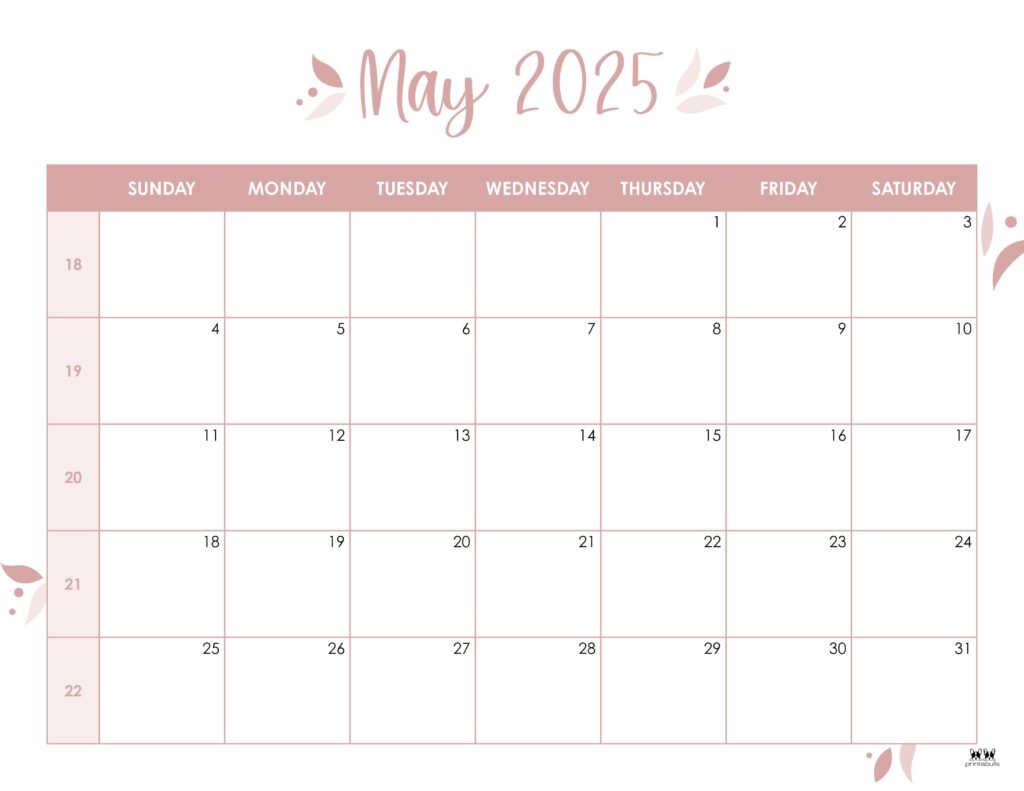 May 2025 Calendars 107 FREE Printables Printabulls May 2025 Calendars 107 FREE Printables Printabulls