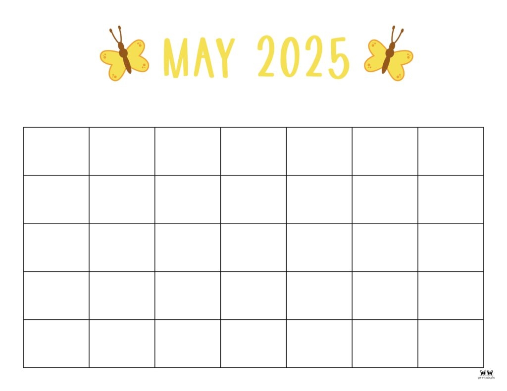 May Calendar Printable May 2025 Calendar Free Printable