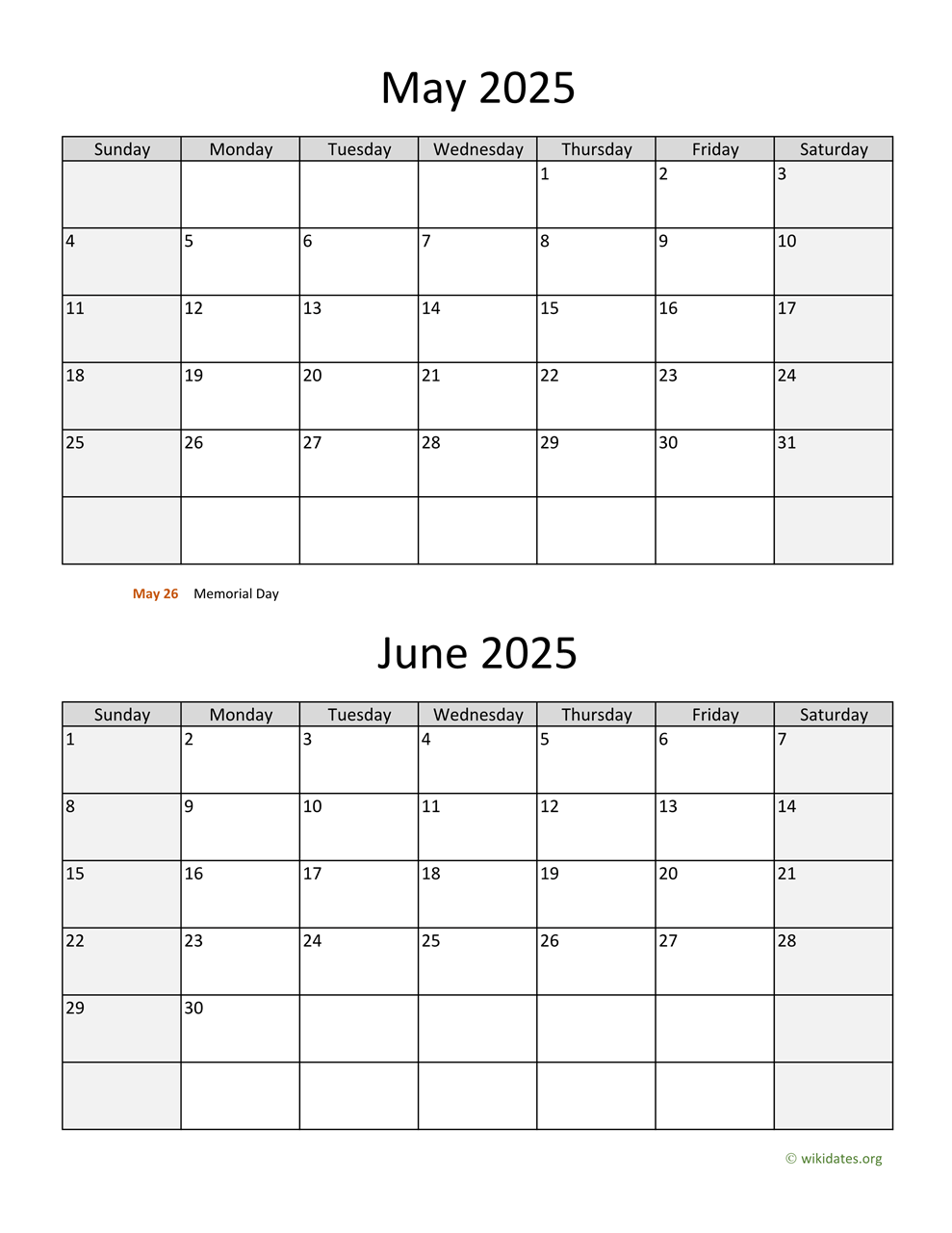 May And June 2025 Calendar WikiDates May And June 2025 Calendar WikiDates