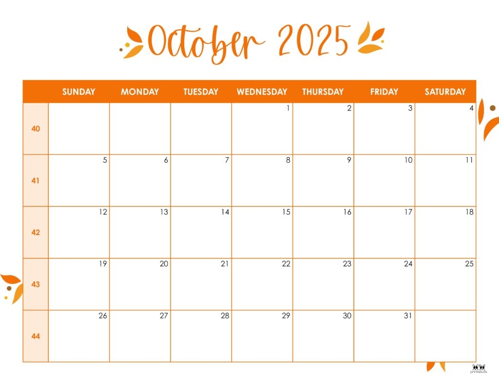 Printable May 2025 Calendar Printable October 2025 Calendar