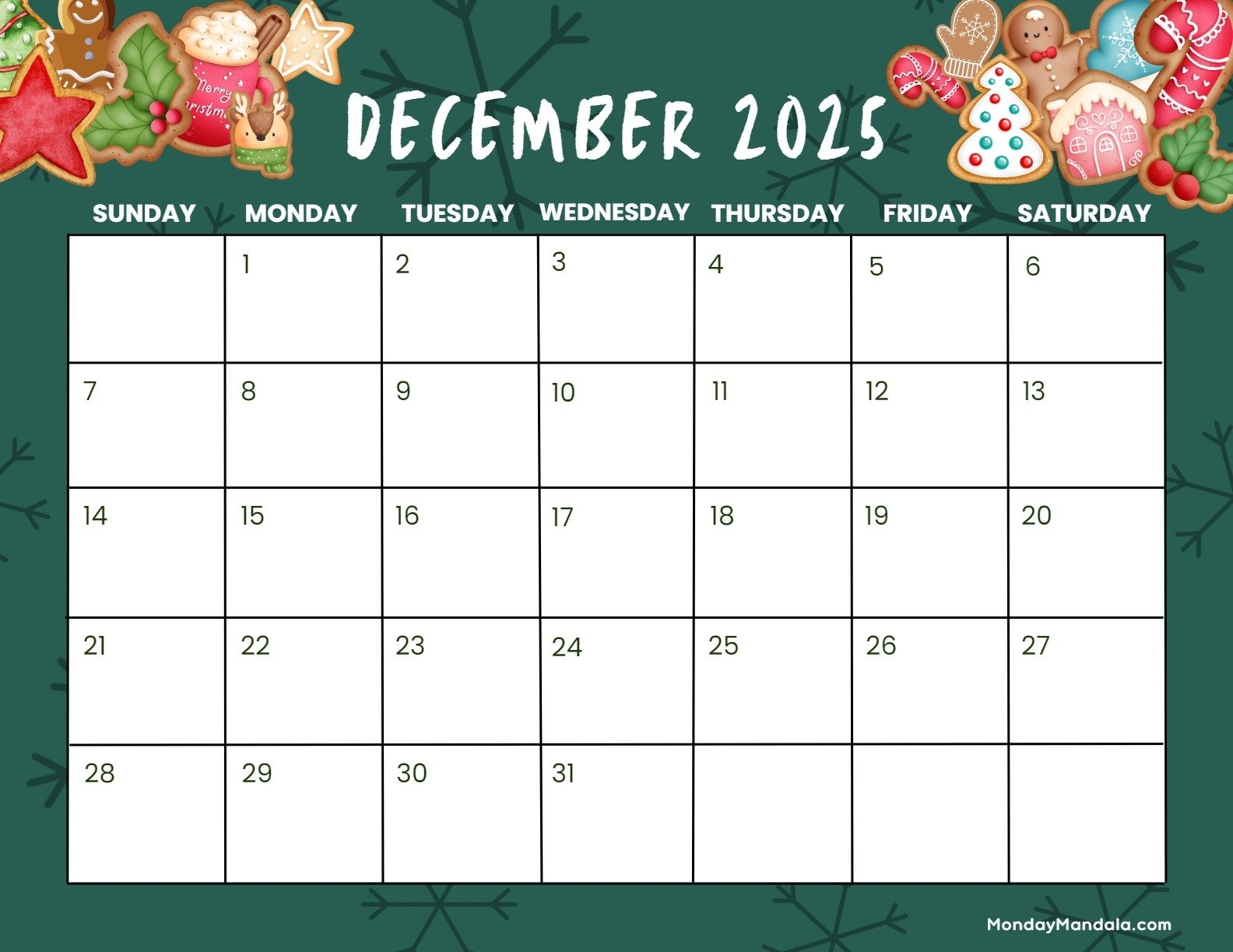 Printable Calendars For 2025 2026 Free PDFs 