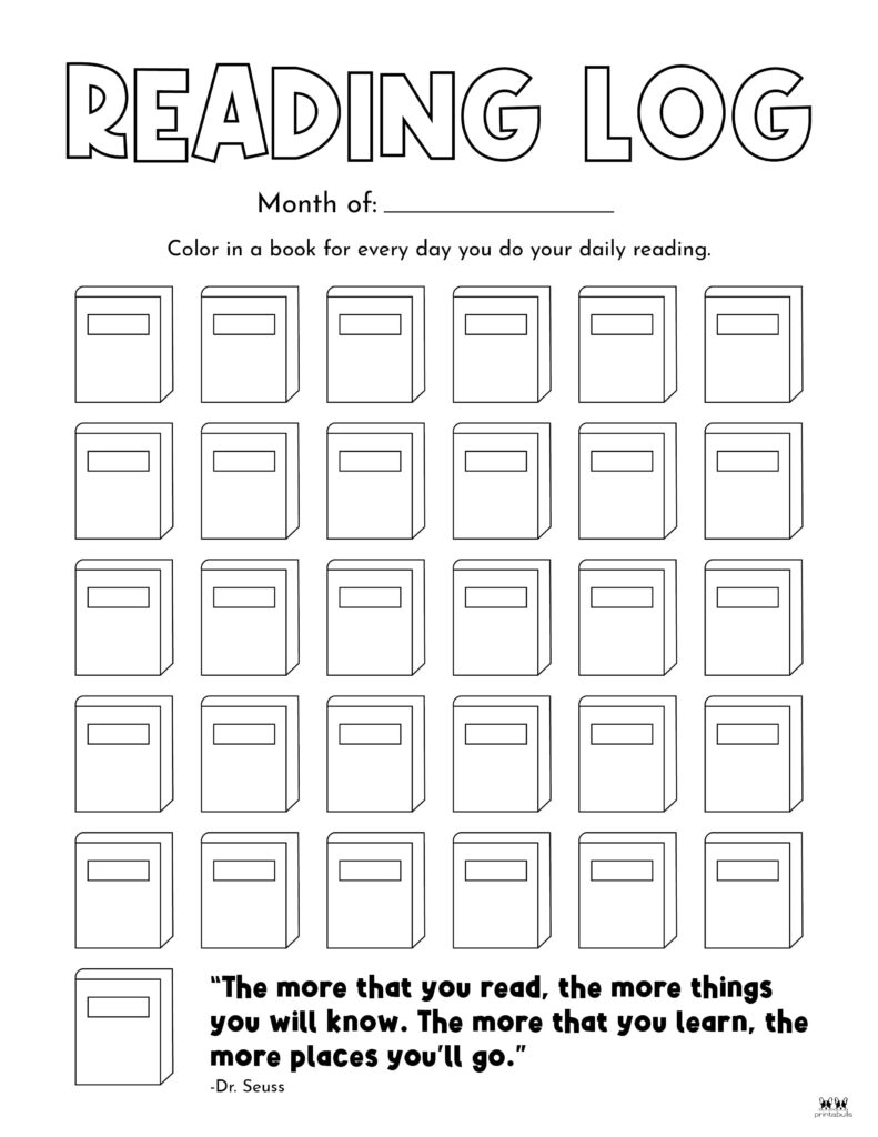 Reading Logs 21 FREE Printables Printabulls Reading Logs 21 FREE Printables Printabulls