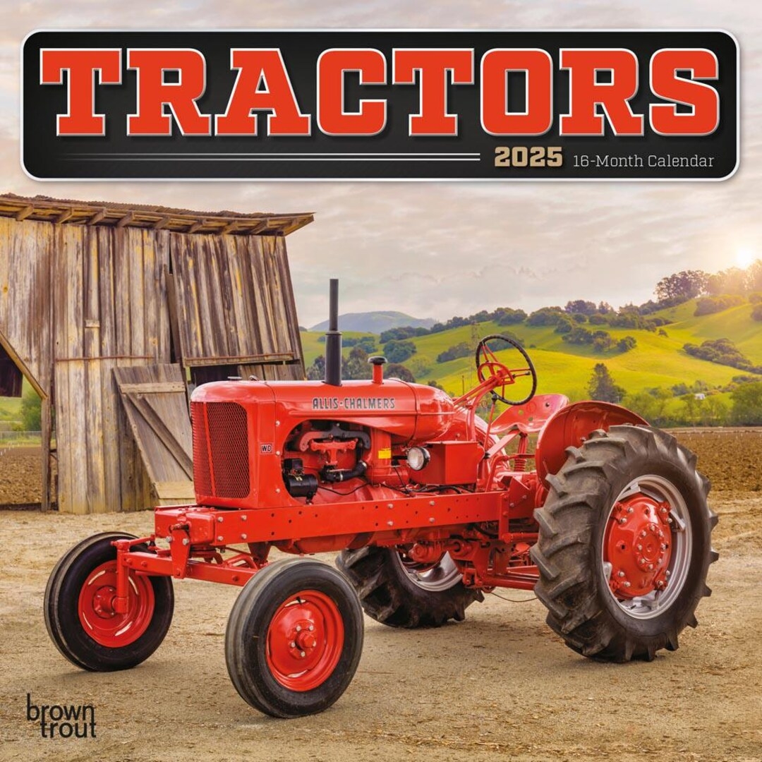 Tractors 2025 7 X 14 Inch Monthly Mini Wall Calendar Browntrout Farm Rural Country Machinery Etsy