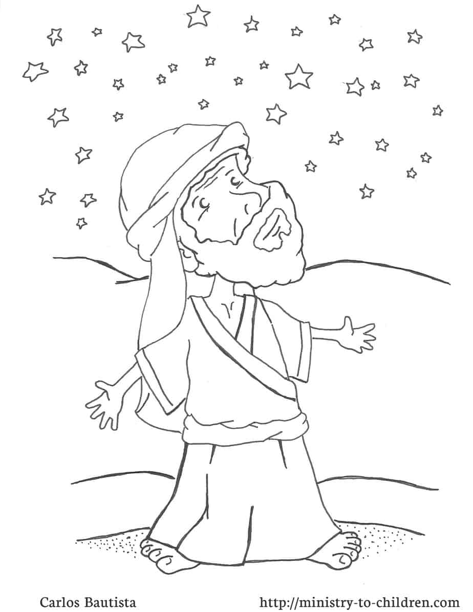 Abraham And God s Promise Coloring Page