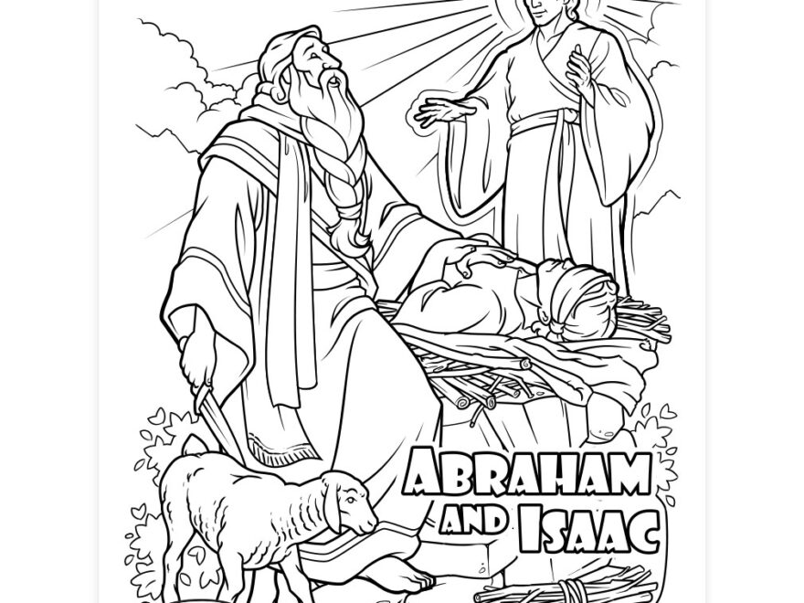 Abraham And Isaac Coloring Page Printable