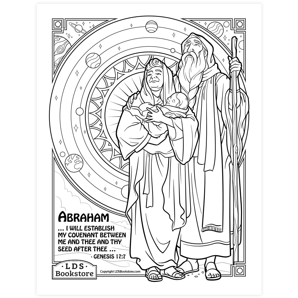 The Abrahamic Covenant Coloring Page Printable